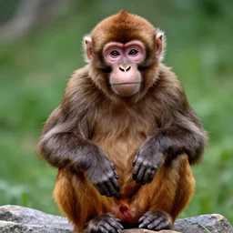a monkey in a style of donald trump