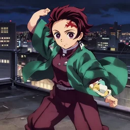 emma watson in heavens feel movie, demon slayer, ufotable, kyoani, high quality, key visual, cinematic, city background, night time, rooftop, fate stay night, unlimited blade works, greg rutkowski, high resolution, dynamic pose, extreme close up, street clothes, anime, high budget