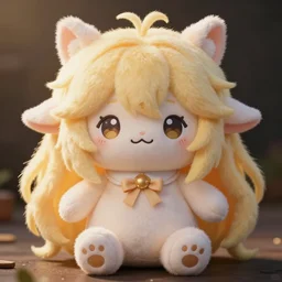 cute fumo plush of a magical girl