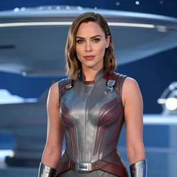 gal gadot is the captain of the starship enterprise in the new star trek movie