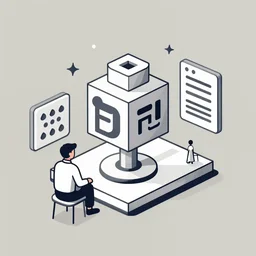 blockchain illustration, simple, minimalist, illustration, highly detailed