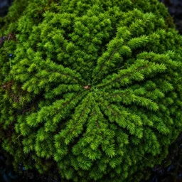 a hyperdetailed fractal moss, depth, high contrast, psychedellic