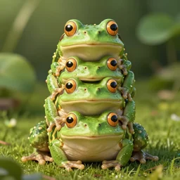 a 5 layered frog