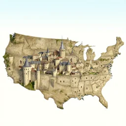 new carcassonne, city in america usa united states