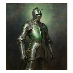 the green knight, by jacques - louis david, by greg rutkowski, by zdzisław beksinski, by josep tapiro baro, trending on artstation, featured on pixiv, masterpiece, oil on canvas, cinematic composition, dynamic beautiful lighting,