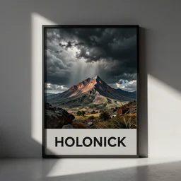 a branding for holonick by wayne barlowe
