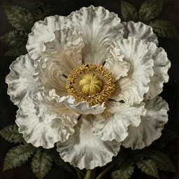 grotesque flower, by giuseppe arcimboldo and rutkowski, james jean and erik jones and rhads, ultradetailed, photorealistic details, full frame, trending artstation