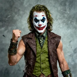 conan the barbarian as the joker in the dark knight ( 2 0 0 8 )