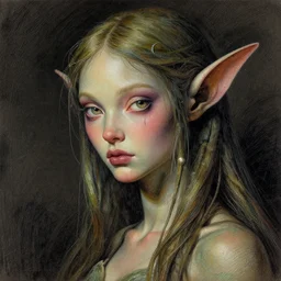 portrait, attractive mutant dryad, digital tempera and pastels, dramatic lighting, extremely high detail, pen and ink, intricate illustration, by michelangelo, artstation, wlop, pixiv