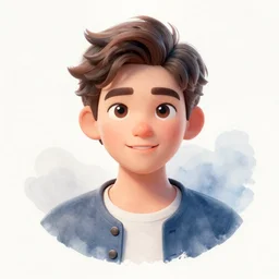 a painting of a logan paul trending on artstation in the style of greg rutkowski, 3 d, watercolor, beautiful, young, portrait