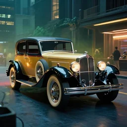 cyberpunk version of a 1 9 3 0 cadillac v - 1 6