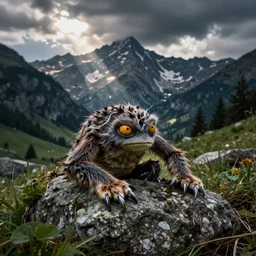Took this pic of a creature while hiking in the alps #nature #creepy