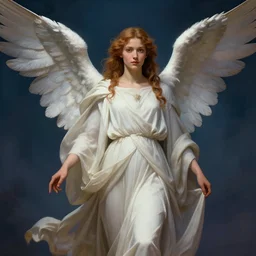 portrait of will tudor as an angel in flowing robes. ralph horsley, rossdraws, matte painting, stylized background, cinematic lighting, maya, pixar, unreal engine, artstation