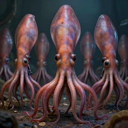 hyperrealistic dslr film still of early cuyler squidbillies, anthropomorphic squid, stunning 8 k octane comprehensive 3 d render, inspired by istvan sandorfi & greg rutkowski & unreal engine, perfect symmetry, dim volumetric cinematic lighting, extremely hyper - detailed, extremely lifelike attributes & lifelike texture, intricate, masterpiece, artstation, stunning