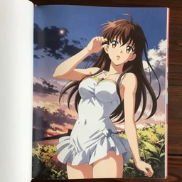 A goosegirl waifu on the pages of Shonen Jump