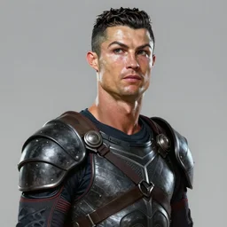 Cristiano Ronaldo from Horizon: Zero Dawn, half body portrait, videogame cover art, highly detailed, digital painting, artstation, concept art, smooth, detailed armor, sharp focus, beautiful face, illustration, art by Artgerm and greg rutkowski and alphonse mucha