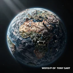 a corrupt decaying and destroyed planet viewed from space by WLOP and tony sart, god rays, fantasy art, 4k, HDR, photorealistic, 8k, trending on artstation