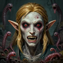 link from zelda video game, flesh worms, macabre, creepypasta, horror saw teeth, by donato giancola and greg rutkowski and wayne barlow, zdizlaw beksinski, realistic face, digital art, artstation