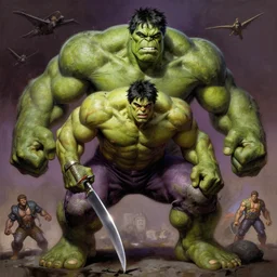 spawn, ( ( ( ( ( ( incredible hulk ) ) ) ) ) ), digital painting masterpiece by frank frazetta and kim jung gi and mœbius and mike mignola, 4 k wallpaper, highly detailed, intricate brush strokes