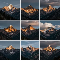 Mountain space collage