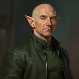 high elf jeff bezos, dnd art, digital painting, trending on artstation, dramatic lighting