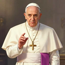 the pope in movie avengers, by drew struzan