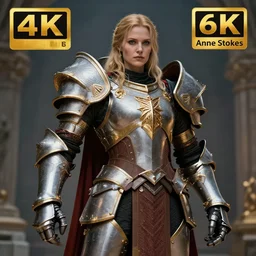 holy paladin, highly detailed, 4 k, hdr, smooth, sharp focus, high resolution, award - winning photo, anne stokes, photorealistic