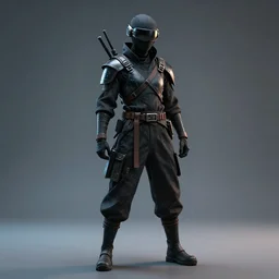full body photograph of a cyberpunk ninja, extremely detailed. dslr. 8 5 mm.