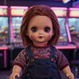 photograph of creepy doll found at chuck e cheese, 8 k, 8 5 mm f 1. 8