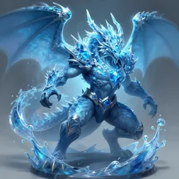intimidating ice dragon, League of Legends Splash art, Trending on Artstation, Riot Games