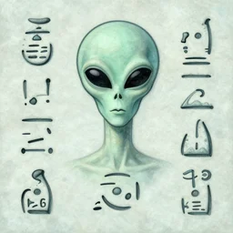 alien hieroglyphs