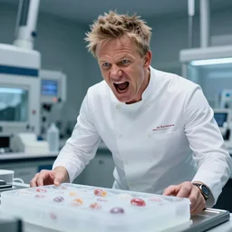 gordon ramsay screaming at the frozen embryos in a fertility laboratory