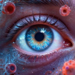 builder of eyes,art by James Jean and Don Dixon,trending on artstation, stupidly dangerous lighting microscopic view,Sabattier filter ,2001: A Space Odyssey ,Moulin Rouge! ,bokeh,figurativism ,