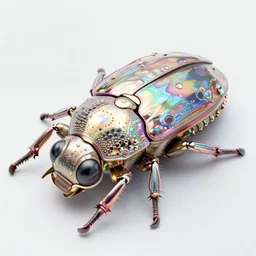 hyperrealistic glowy iridescent cyborg scarab! jeweled gorgeous! highly detailed digital art david ligare peter zumthor dramatic purple neon lighting high quality low angle hd 8k sharp shallow depth of field