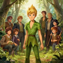 peter pan, realistic, extremely detailed, sharp focus, wide view, smooth, digital illustration, by james jean, by rossdraws, frank franzzeta, mcbess, sakimichan, brosmin, danton fadeev, steve simpson
