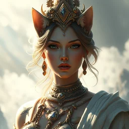 goddess of the cats, highly detailed, digital painting, artstation, concept art, smooth, sharp focus, illustration, unreal engine 5, 8 k, art by artgerm and greg rutkowski and edgar maxence