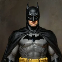 kevin conroy dressed as batman , highly detailed illustration, portrait painting by Norman Rockwell