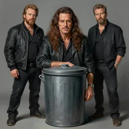 a portrait of trash can, art by boris vallejo and greg danton and denys tsiperko, detailed, hyperrealism, artstation