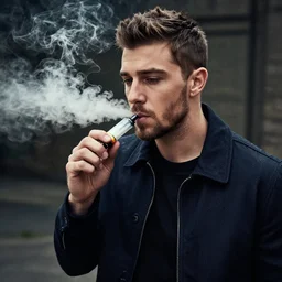Andrew Tate smoking a vape