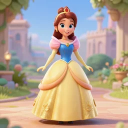 a disney princess 3d cgi
