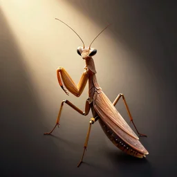 face icon stylized minimalist, triangular flat face, anthropomorphic praying mantis, brown exoskeleton, flat head, cory behance hd by jesper ejsing, by rhads, makoto shinkai and lois van baarle, ilya kuvshinov, rossdraws global illumination