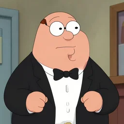 Peter Griffin from the Godfather (1980), 8k photography
