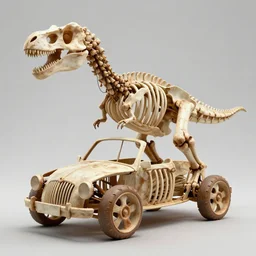 automobile made from dinosaur bones, 6 5 million bc