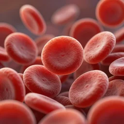 bloodcells in blood closeup, shallow depth of field, highly detailed, digital painting, trending artstation, concept art, illustration, cinematic lighting, vibrant colors, photorealism, epic, octane render