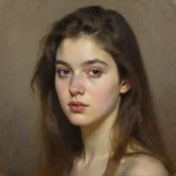 beautiful woman, portrait, oil painting
