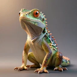 a lizard person, dnd, 3 d render, unreal engine, volumetric lighting, artstation