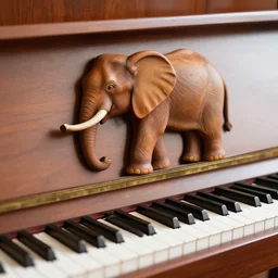 piano made from an elephant