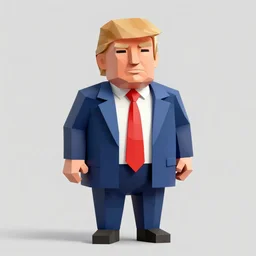 low poly donald trump
