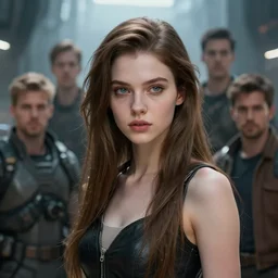 beautiful girl, artificial intelligence, the greatest invention, masterpiece, highly detailed, scifi, artstation, perfect, beautiful, art by aleksandr pronin and boy sichterman and tim razumovsky and pablo dominguez