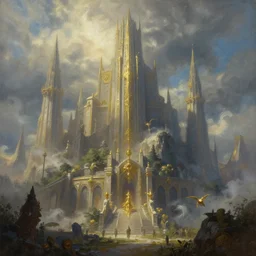 a fantasy painting of the end of days, stylized, beautiful, unimaginable, very high detailed, sharp focus, trending on artstation, cgsociety, deviantart